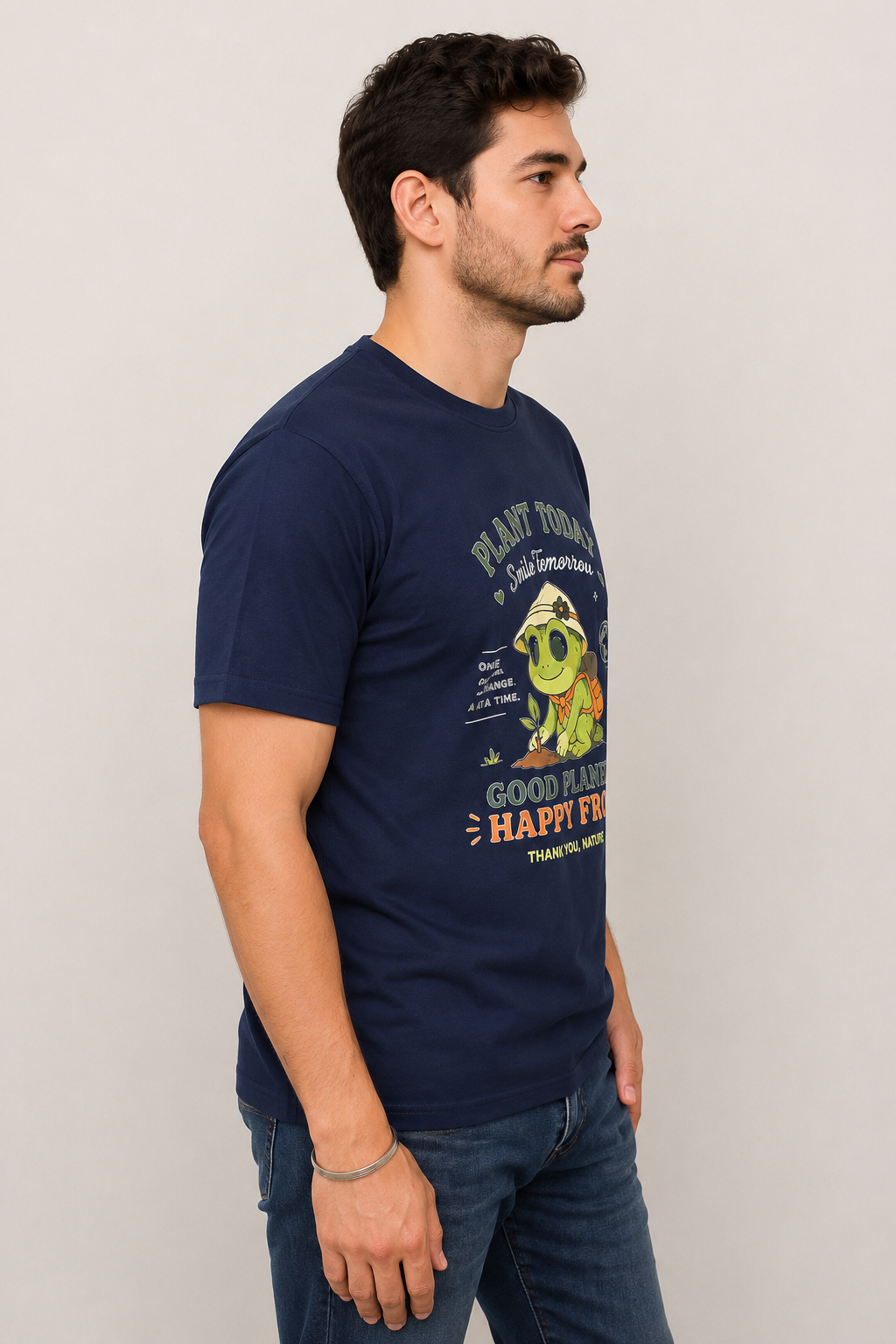 Plant Today Smile Tomorrow Regular Fit T-Shirt