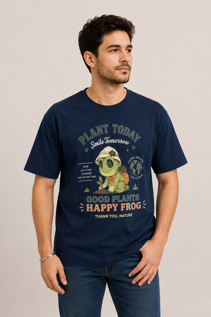 Plant Today Smile Tomorrow Regular Fit T-Shirt