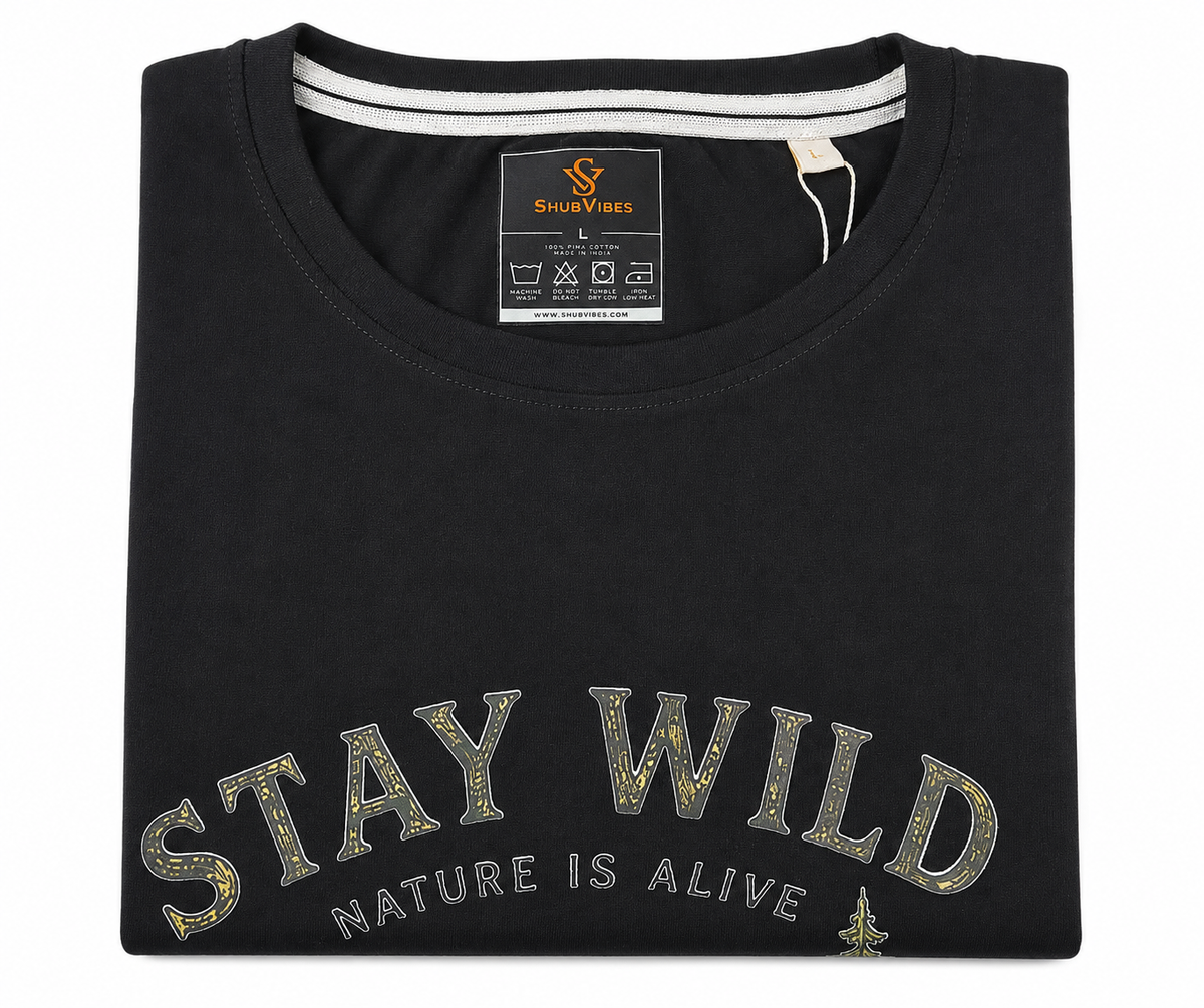Stay Wild – Nature Tee Regular Fit T-Shirt