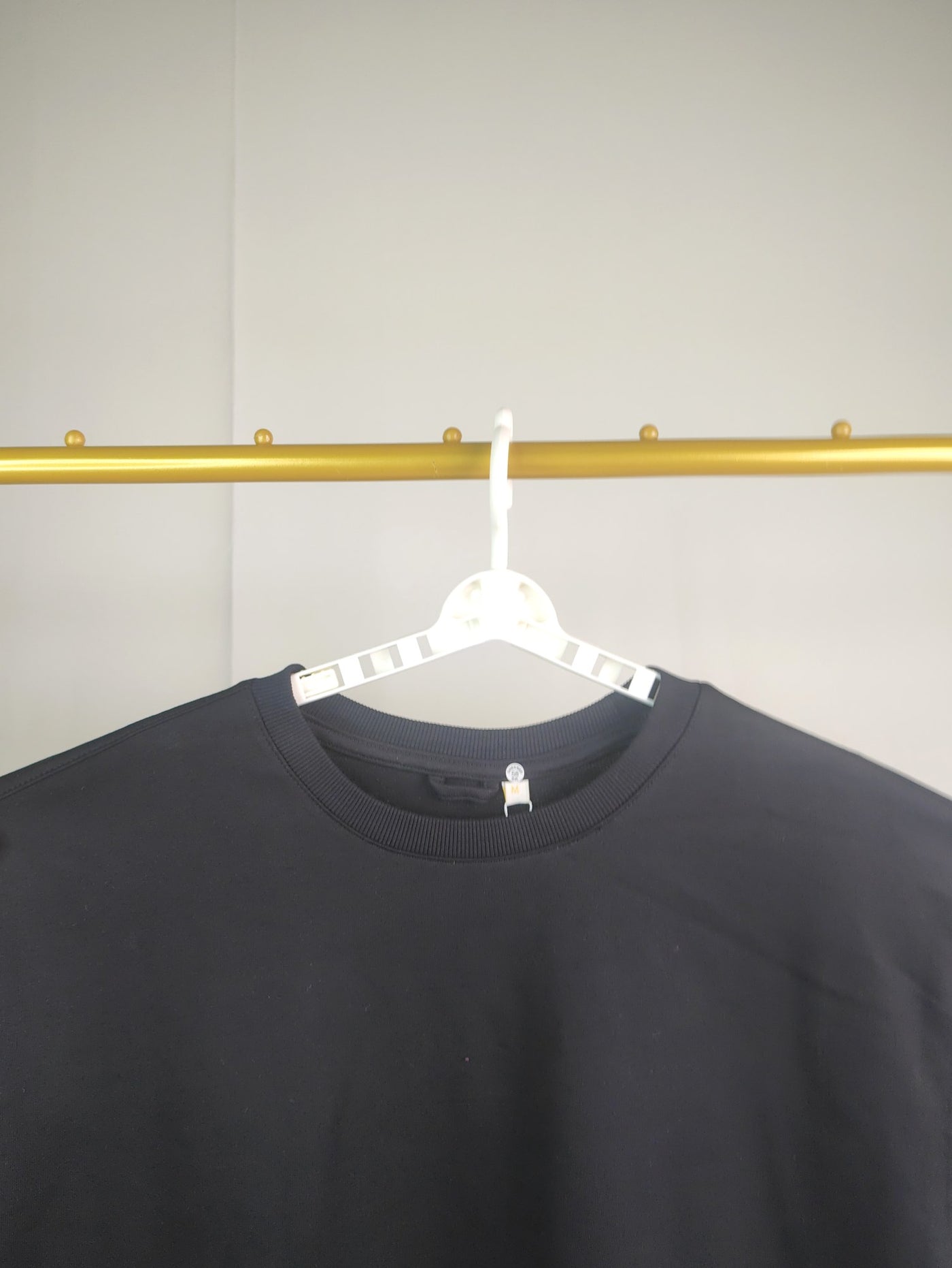 Oversized Plain T-Shirt — Black