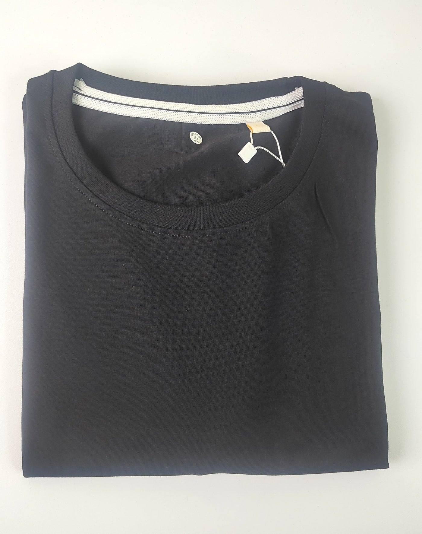 Regular Fit Plain T-Shirt — Black