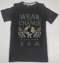 Wear The Change Regular Fit T-Shirt — Black
