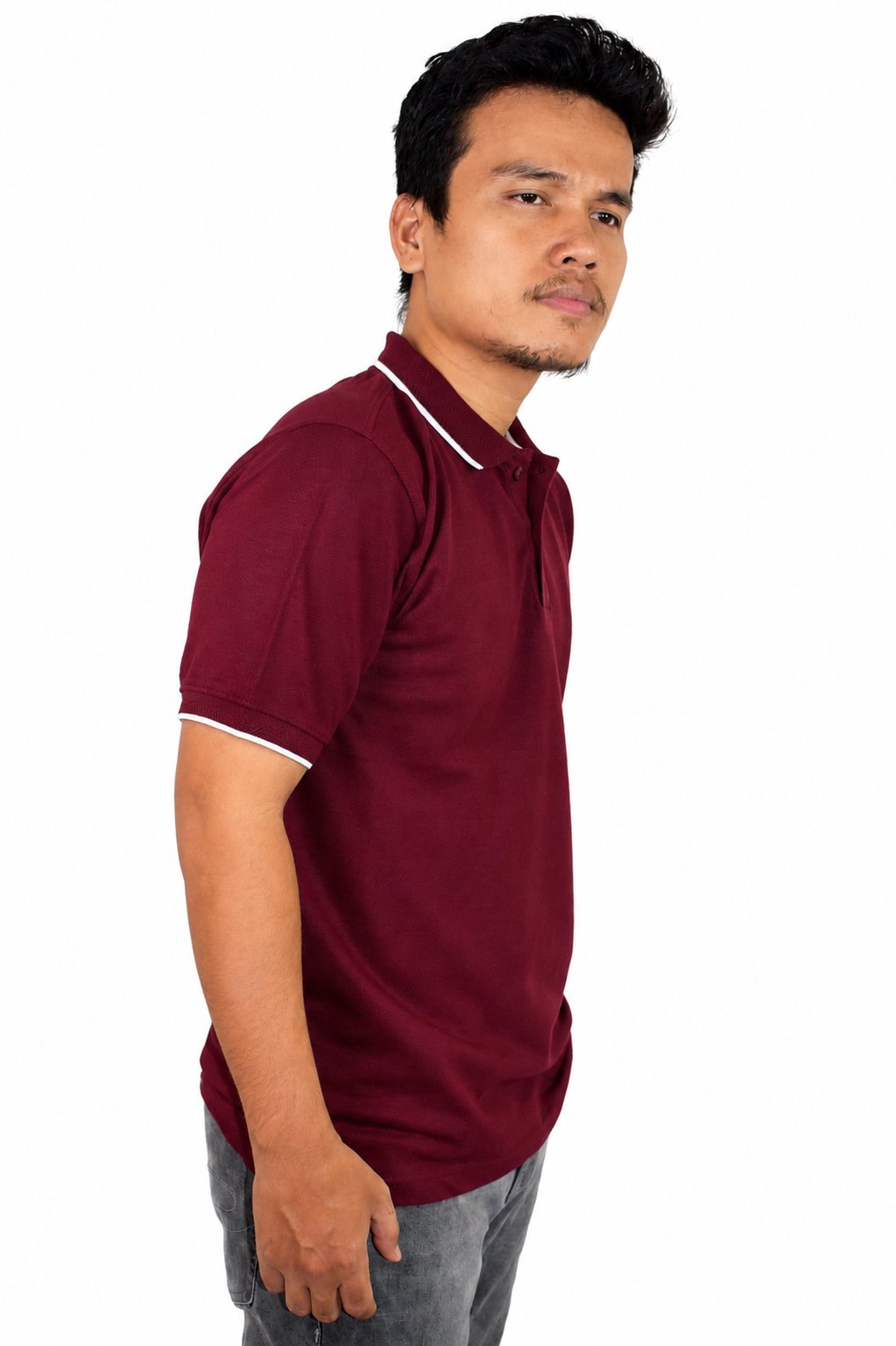 ShubVibes Essential Polo T-Shirt — French Wine