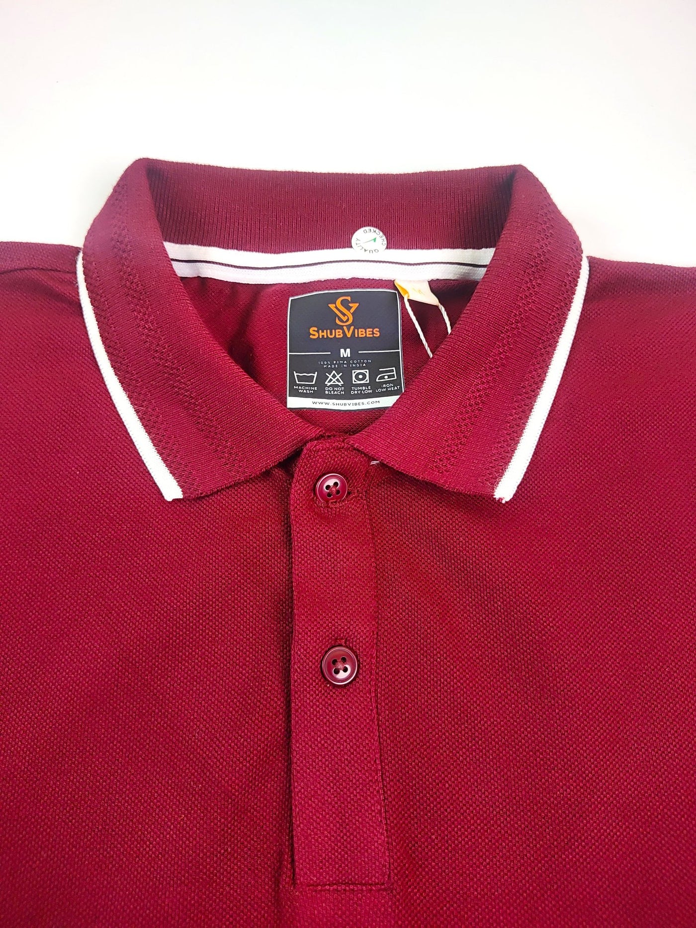 ShubVibes Essential Polo T-Shirt — French Wine