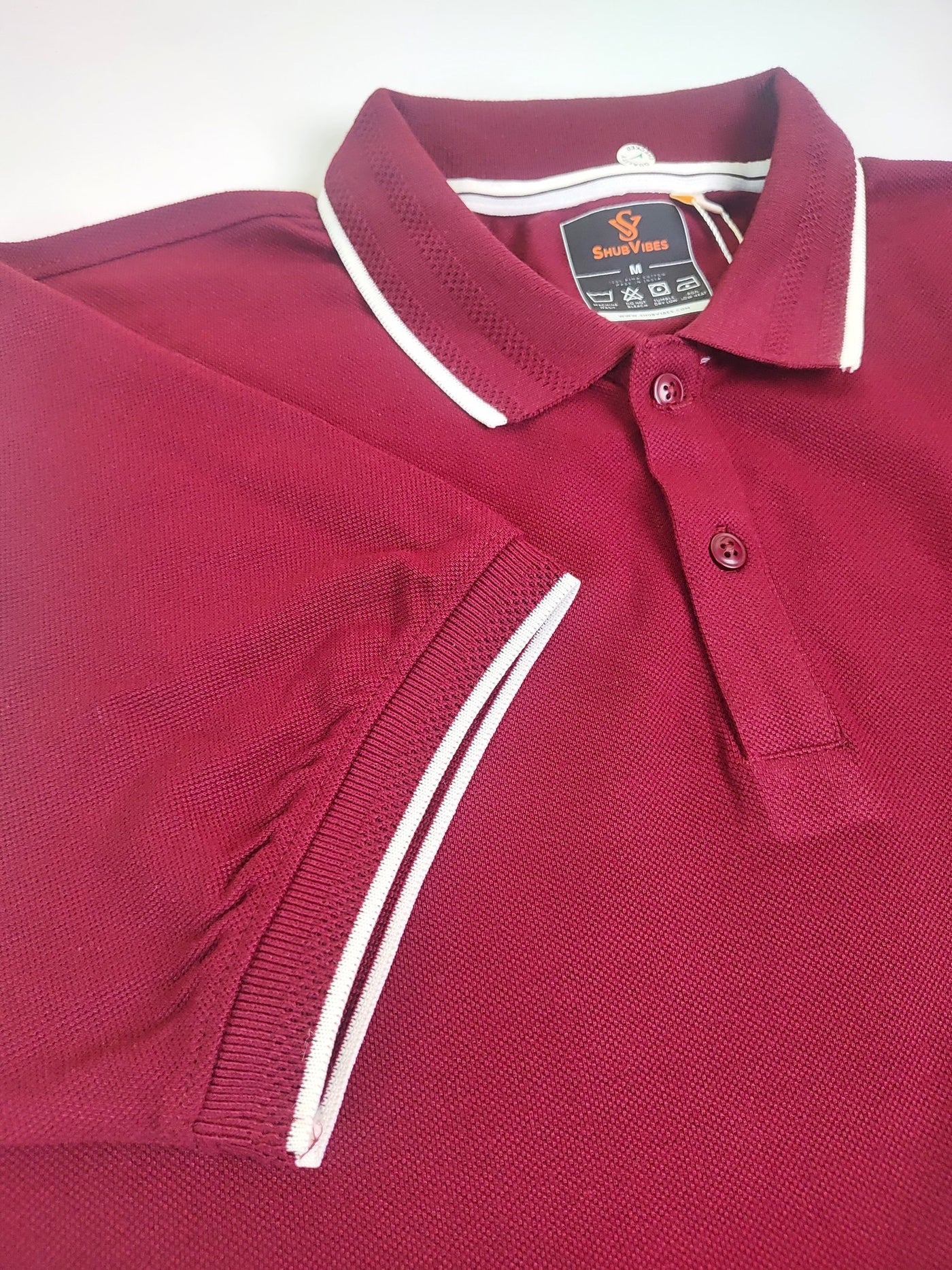 ShubVibes Essential Polo T-Shirt — French Wine