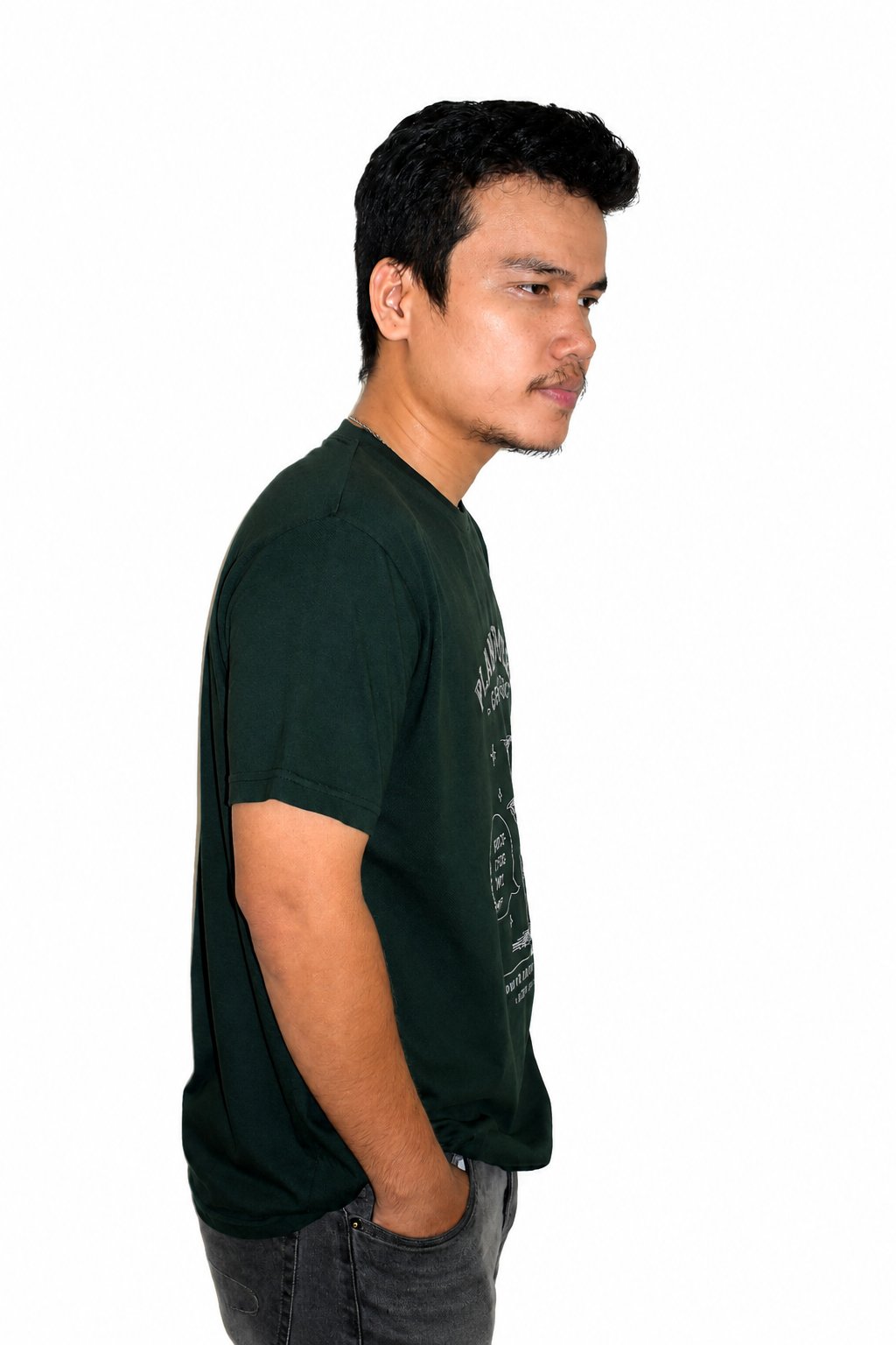Plant Smiles Regular Fit T-Shirt — Green