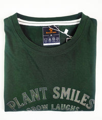 Plant Smiles Regular Fit T-Shirt — Green