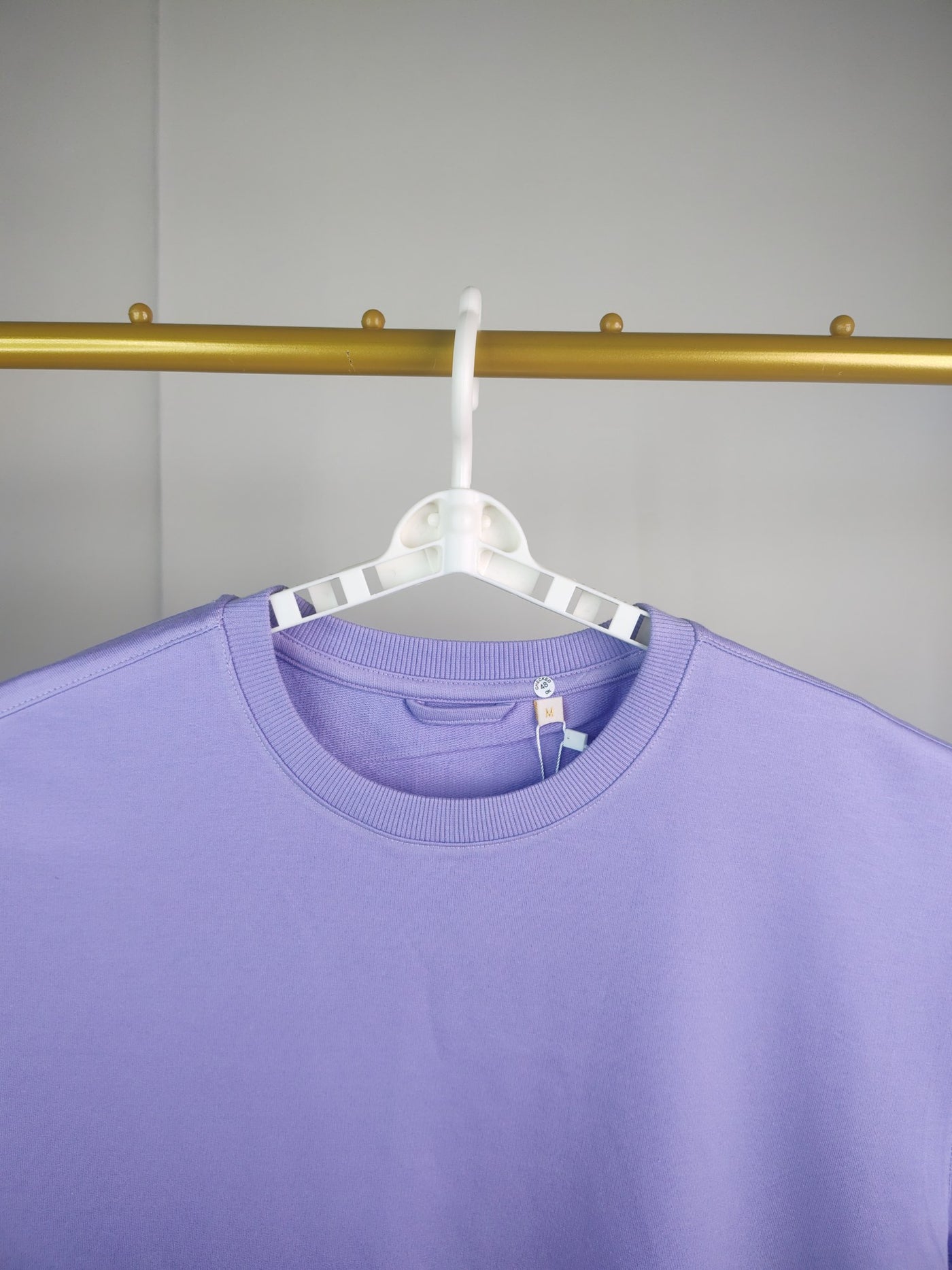 Oversized Plain T-Shirt — Lilac