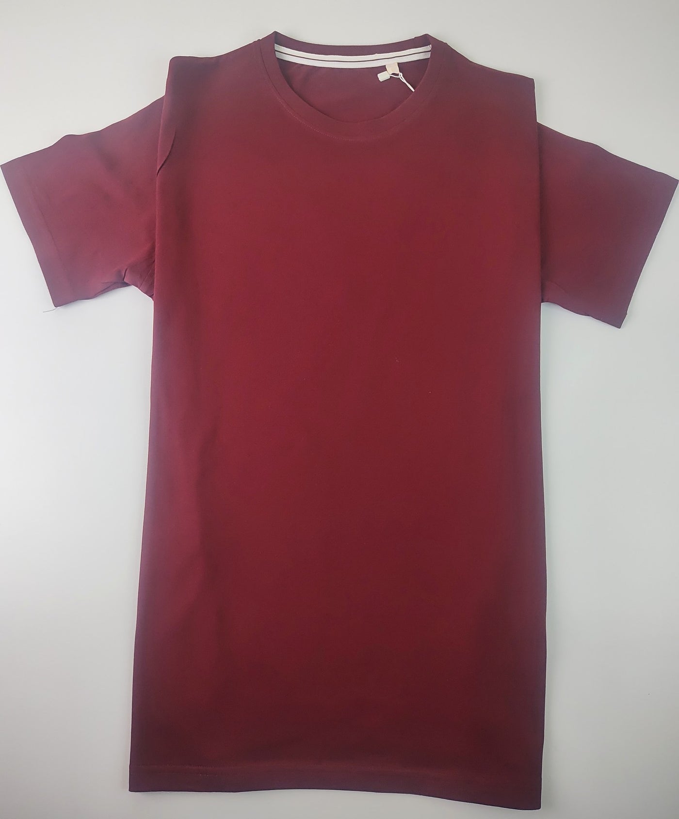 Regular Fit Plain T-Shirt — Maroon
