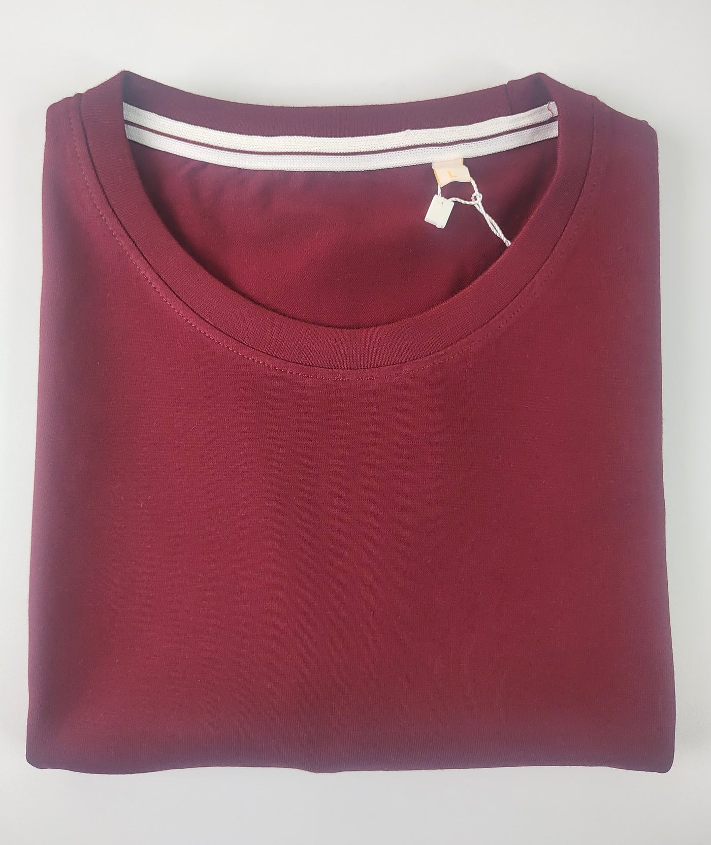 Regular Fit Plain T-Shirt — Maroon