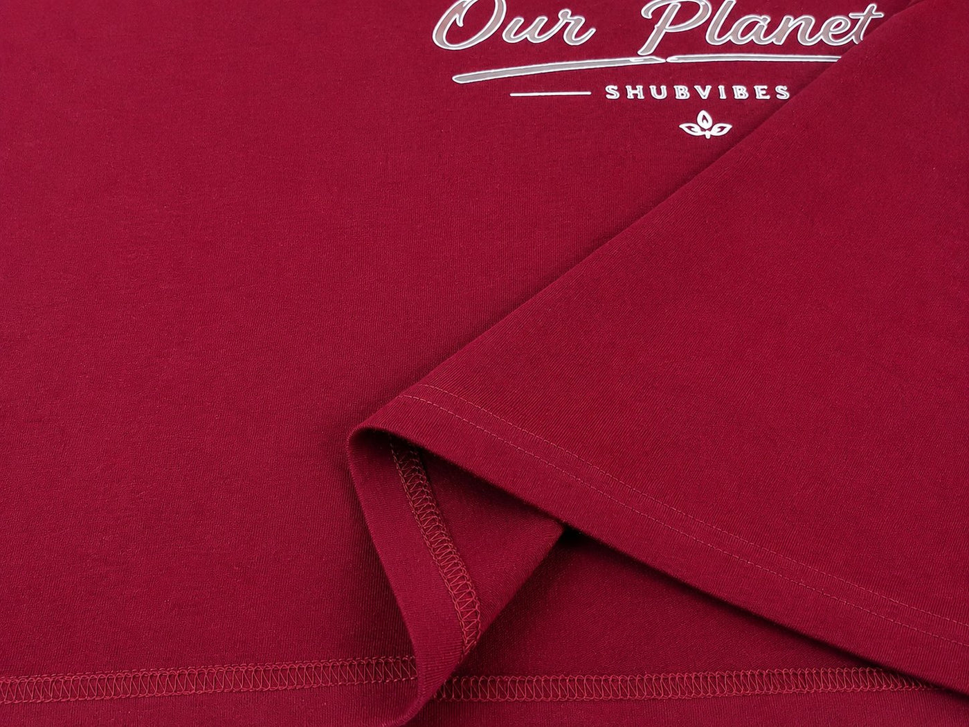 Planet B Regular Fit T-Shirt — Maroon