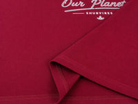 Planet B Regular Fit T-Shirt — Maroon