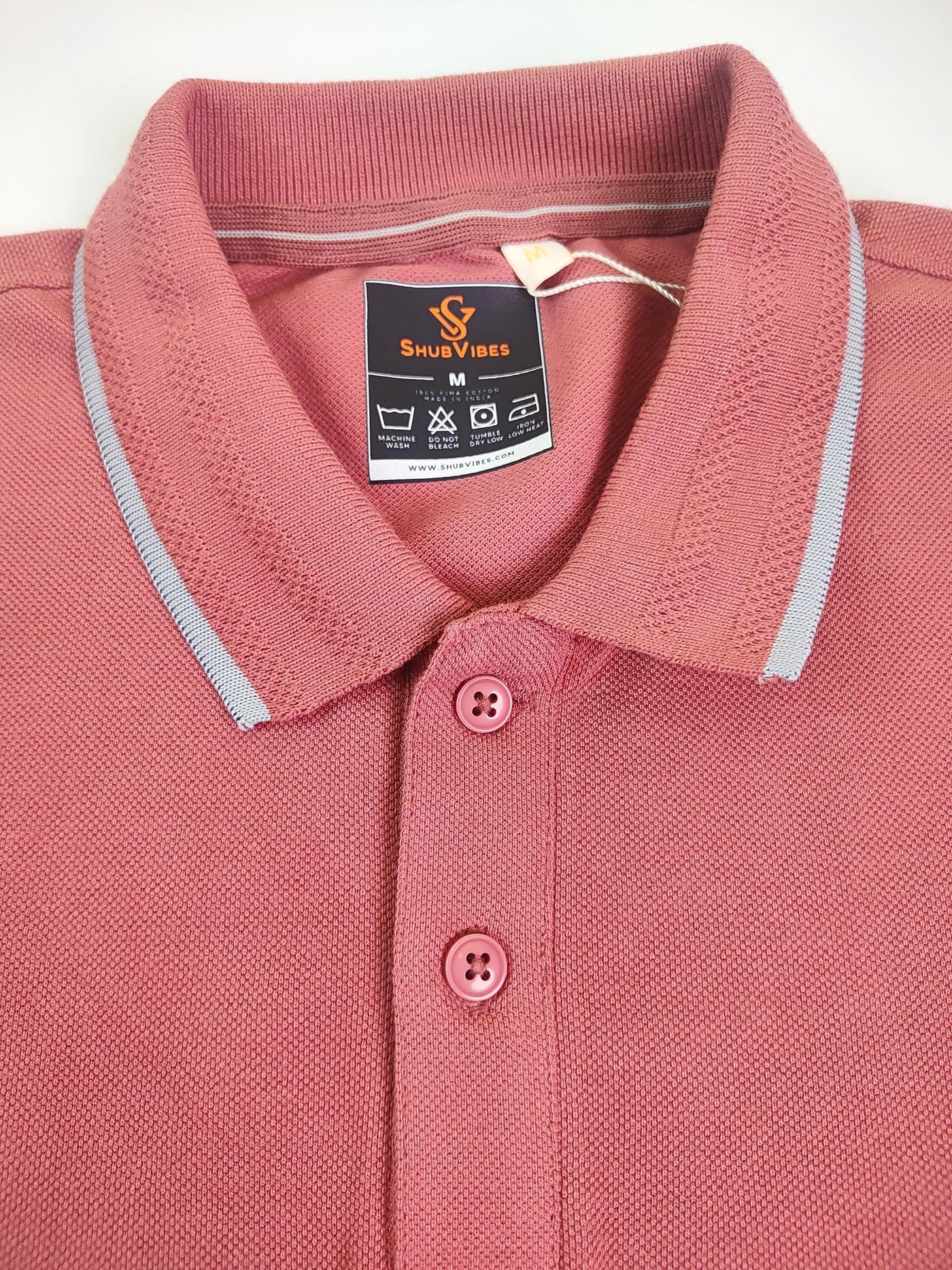 ShubVibes Essential Polo T-Shirt — Mauve