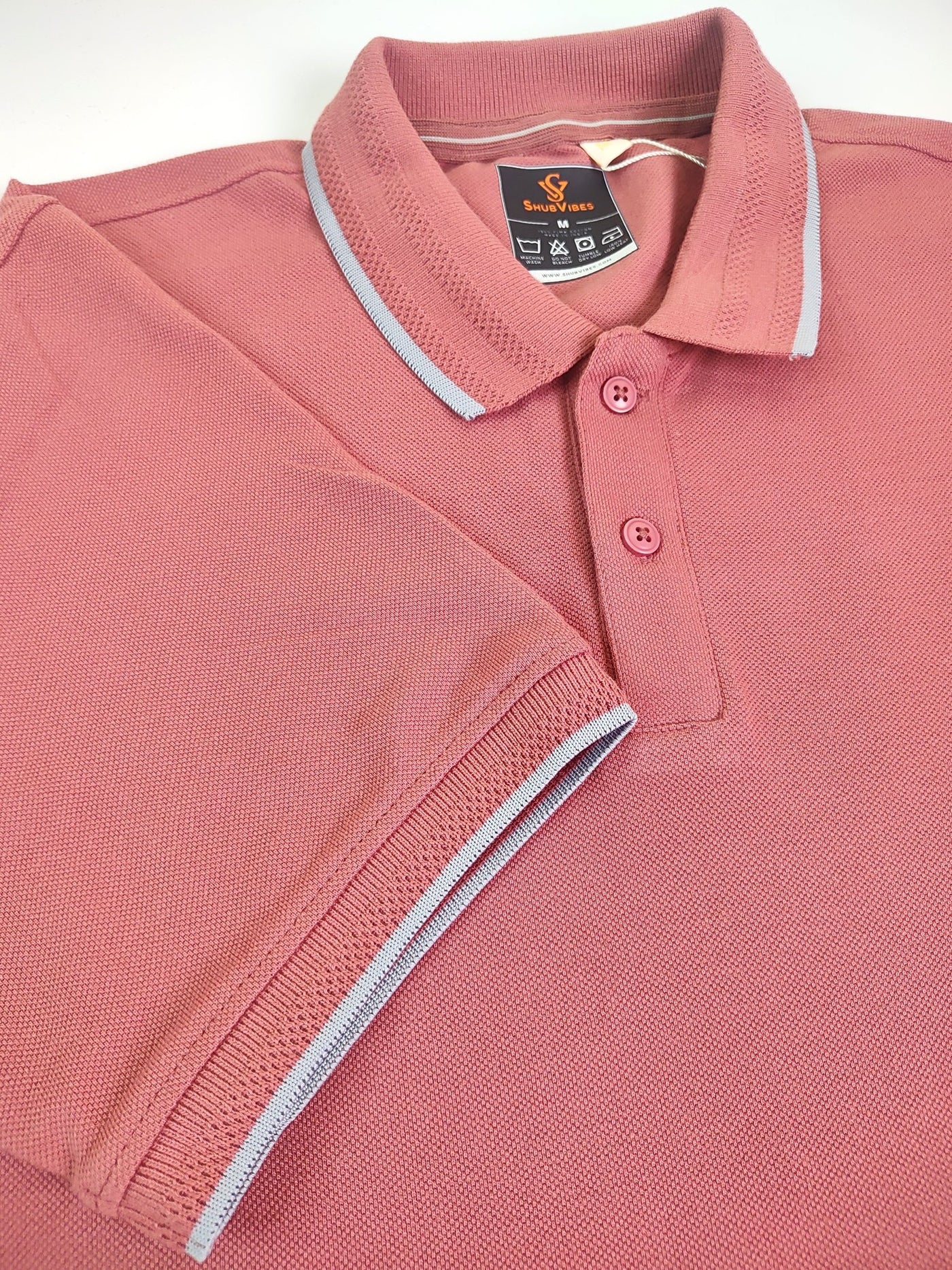 ShubVibes Essential Polo T-Shirt — Mauve