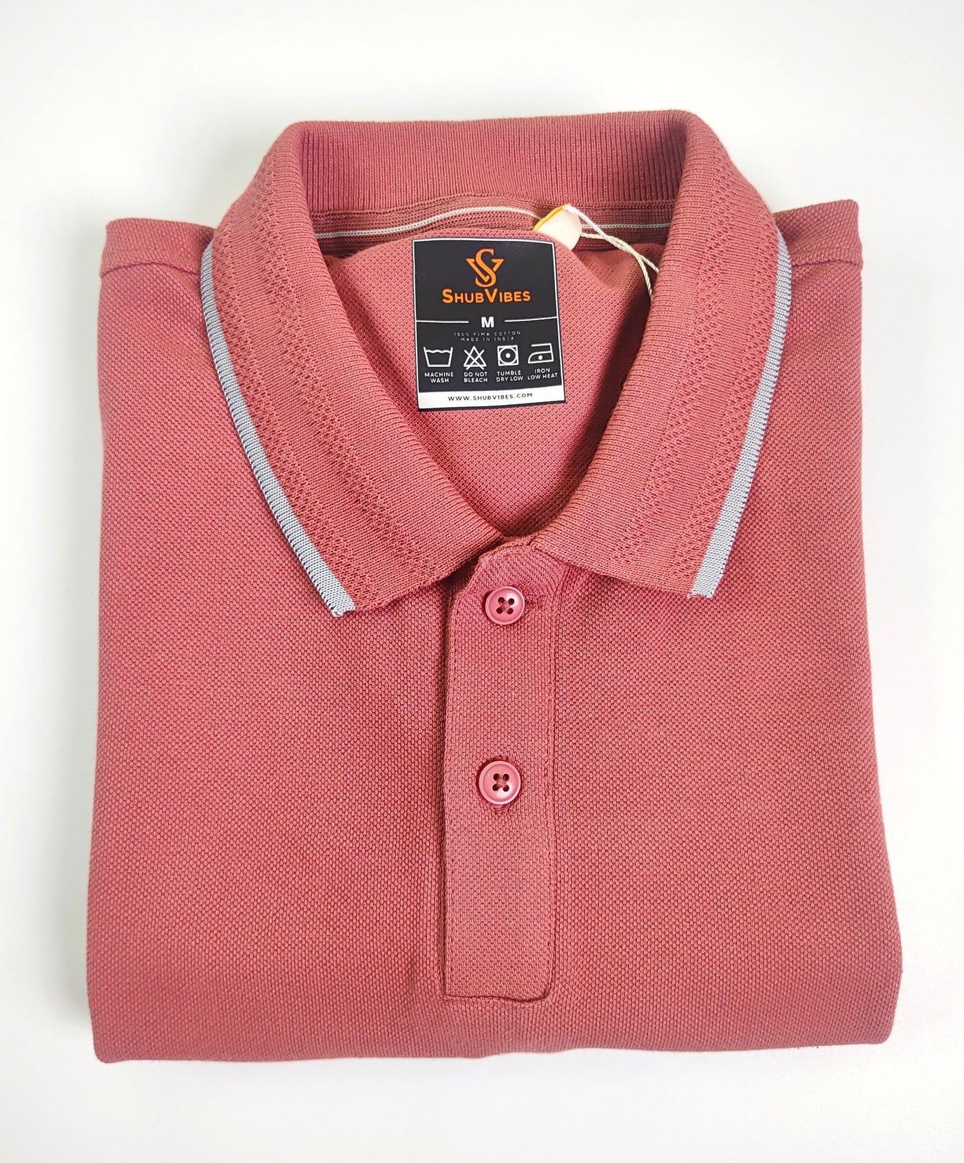 ShubVibes Essential Polo T-Shirt — Mauve