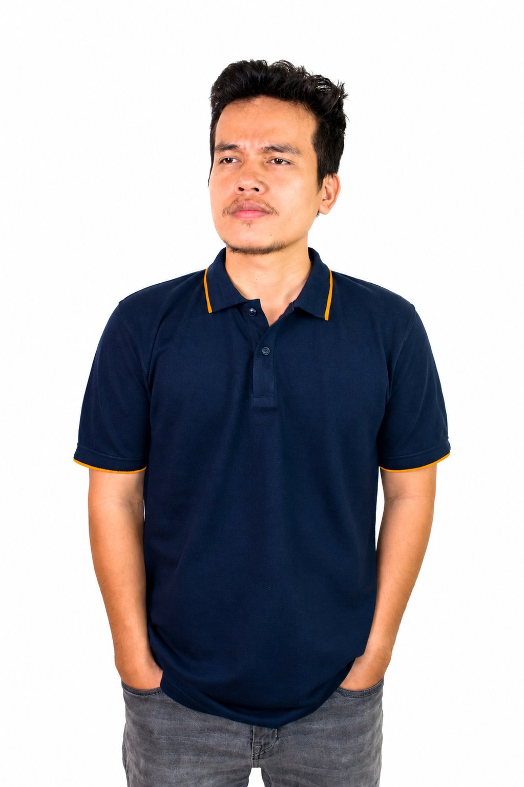 ShubVibes Essential Polo T-Shirt — Midnight Navy