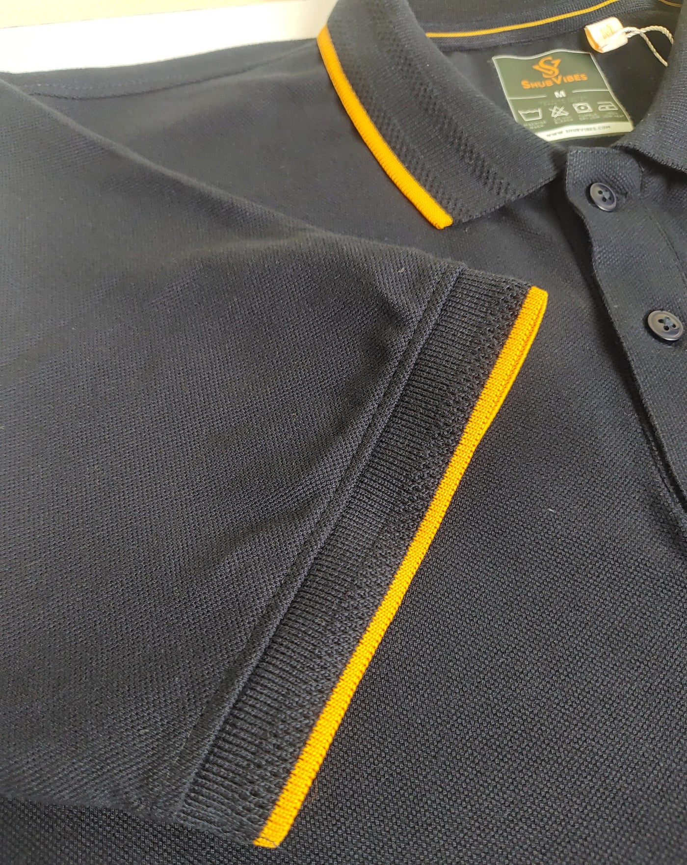 ShubVibes Essential Polo T-Shirt — Midnight Navy