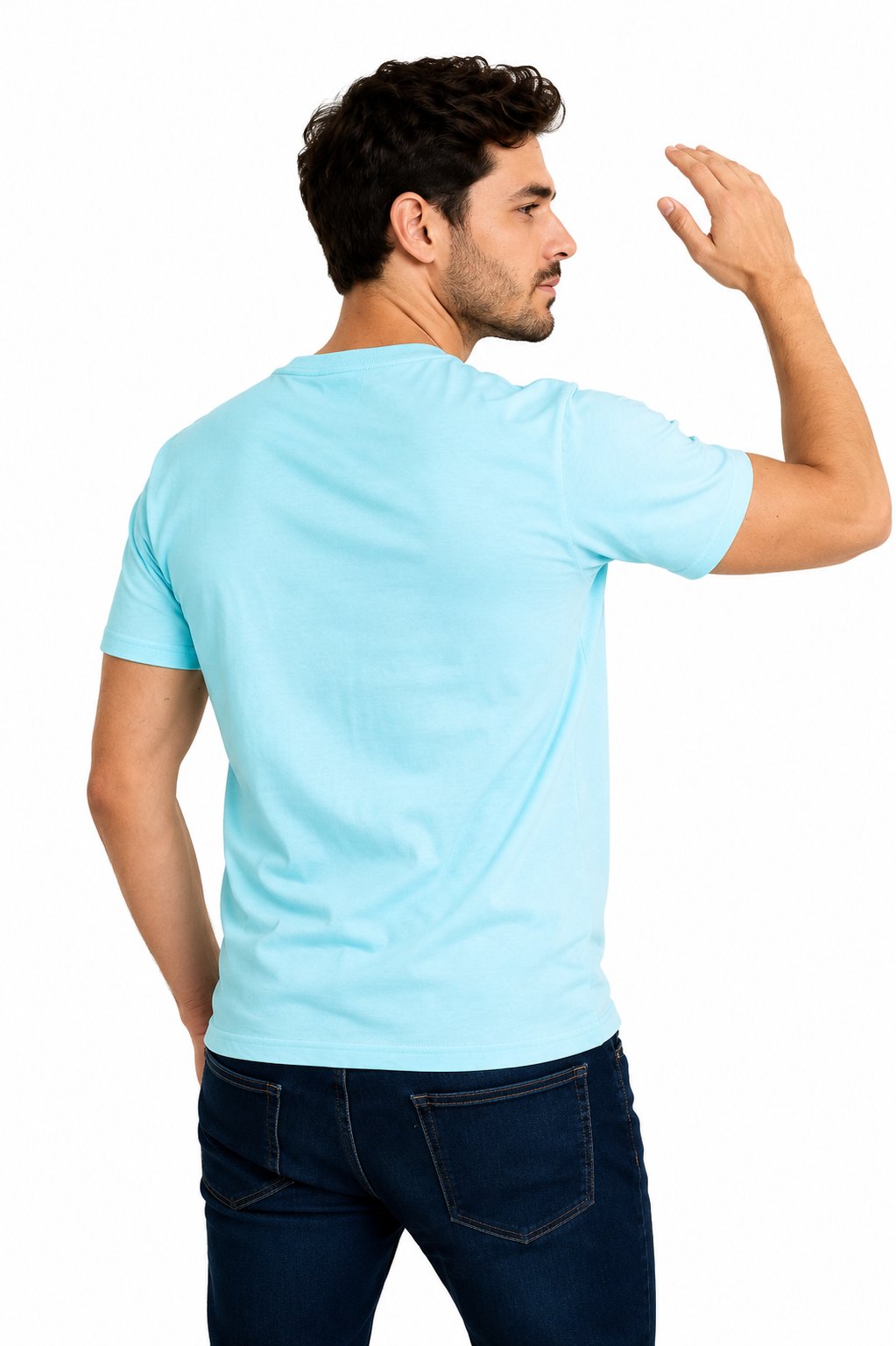 Green Is The New Cool Regular Fit T-Shirt — Mint Blue