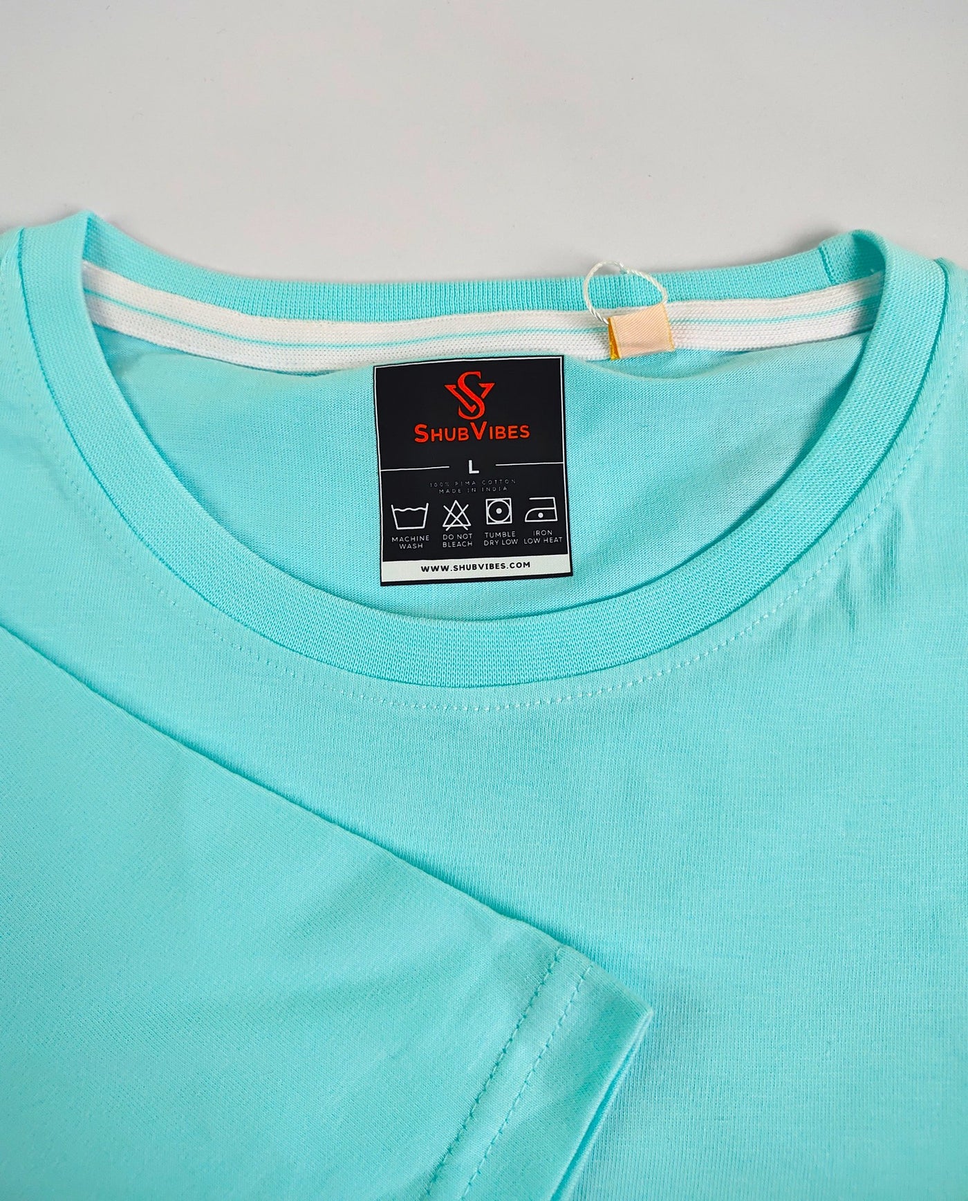 Green Is The New Cool Regular Fit T-Shirt — Mint Blue