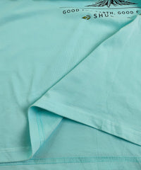 Green Is The New Cool Regular Fit T-Shirt — Mint Blue
