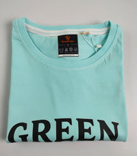 Green Is The New Cool Regular Fit T-Shirt — Mint Blue