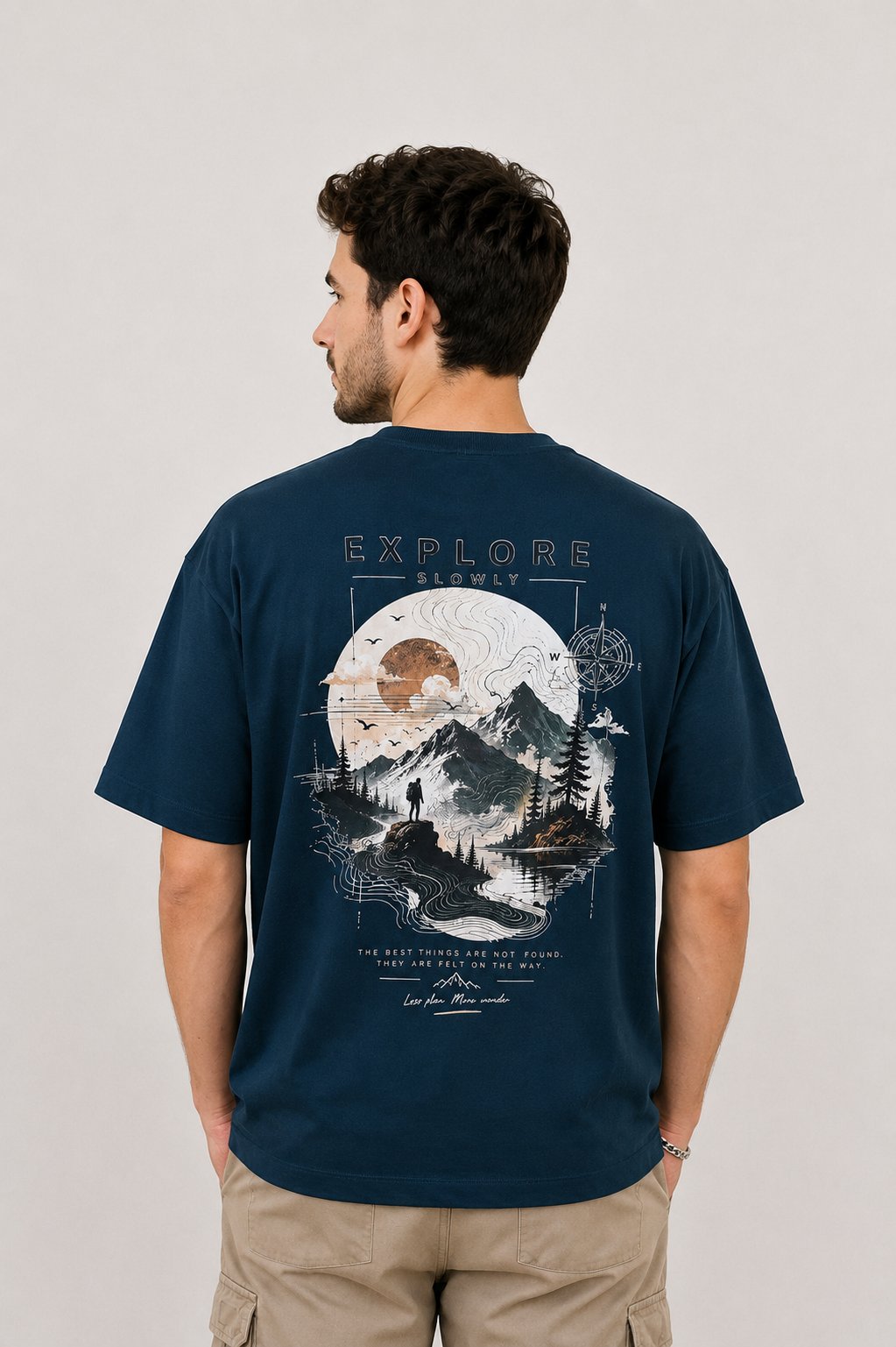 Explore Oversized T-Shirt — Petrol
