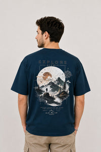 Explore Oversized T-Shirt — Petrol