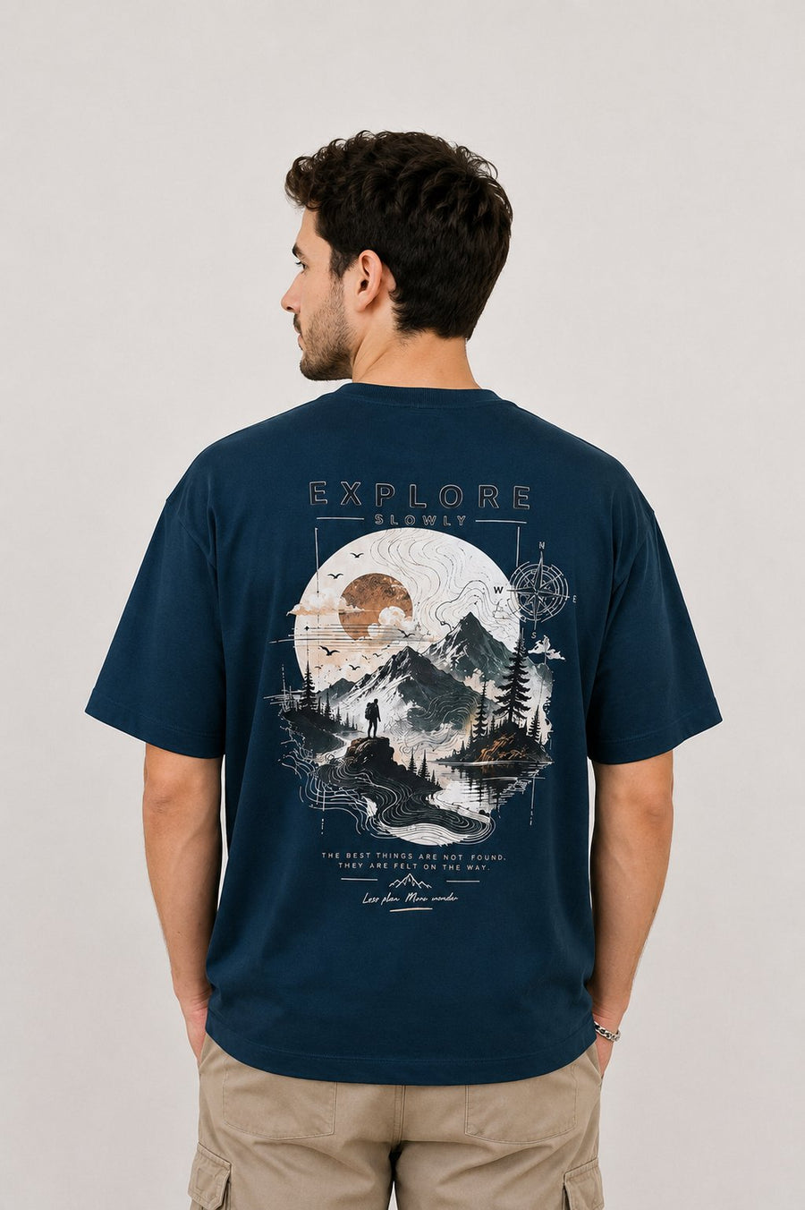 Explore Oversized T-Shirt — Petrol
