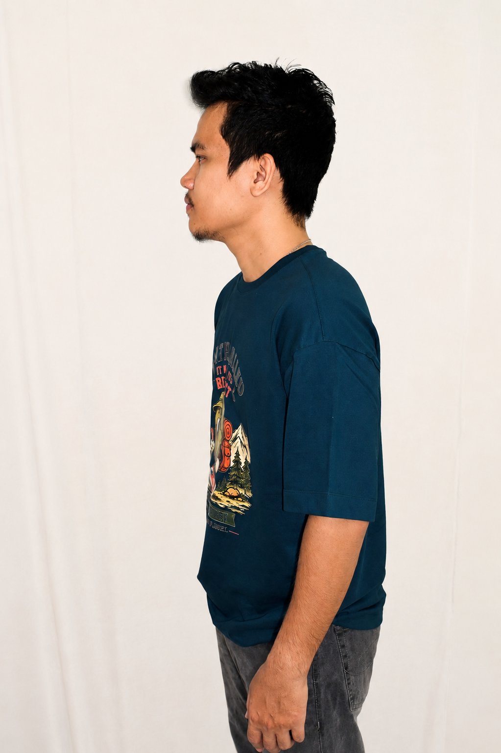 Earth Called Oversized T-Shirt — Petrol