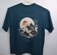 Explore Oversized T-Shirt — Petrol