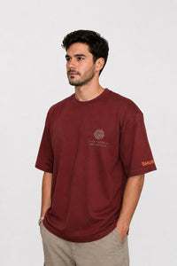 Cafe Terrain Oversized T-Shirt — Rust