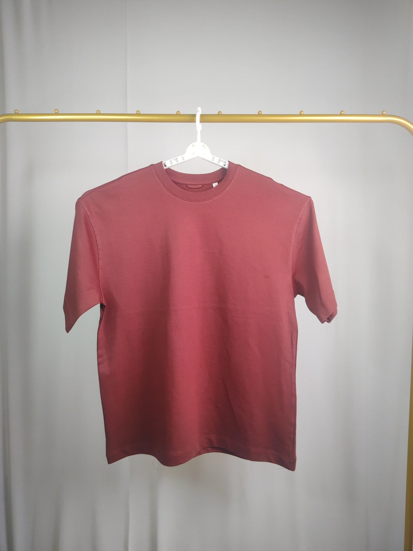 Oversized Plain T-Shirt — Rust