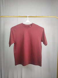 Oversized Plain T-Shirt — Rust