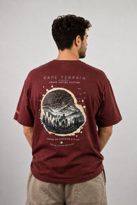 Cafe Terrain Oversized T-Shirt — Rust