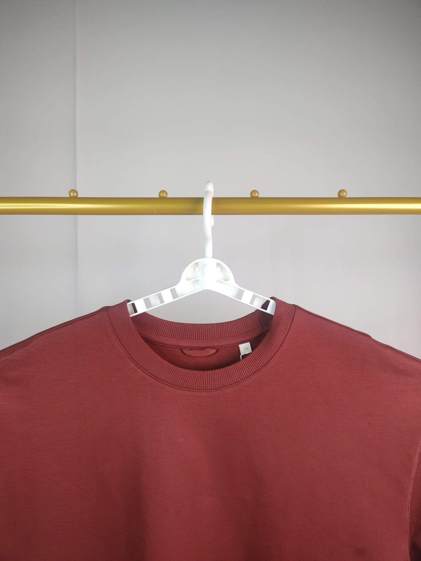 Oversized Plain T-Shirt — Rust