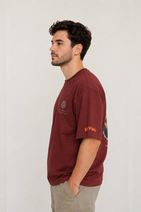 Cafe Terrain Oversized T-Shirt — Rust
