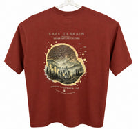 Cafe Terrain Oversized T-Shirt — Rust