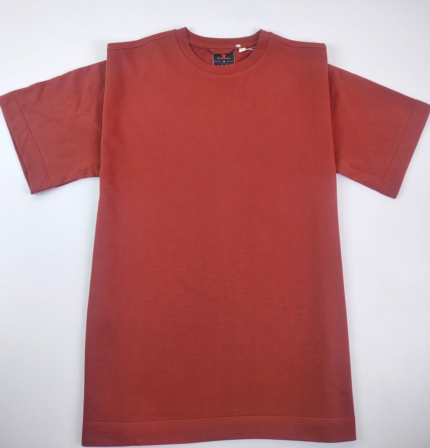 Rooted Oversized T-Shirt — Rust
