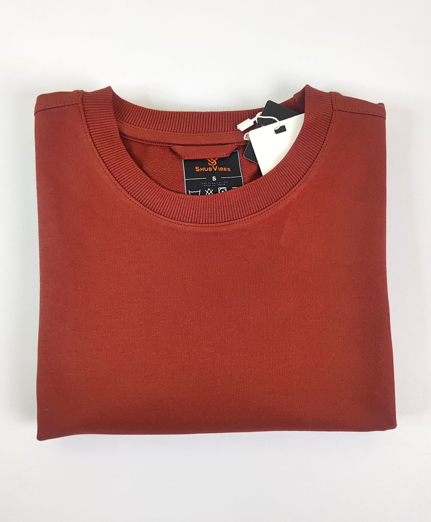 Rooted Oversized T-Shirt — Rust
