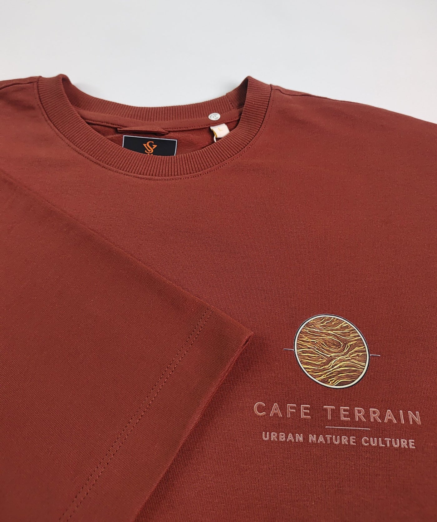 Cafe Terrain Oversized T-Shirt — Rust