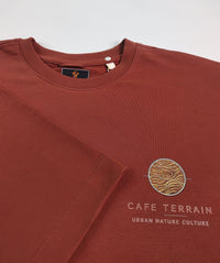 Cafe Terrain Oversized T-Shirt — Rust