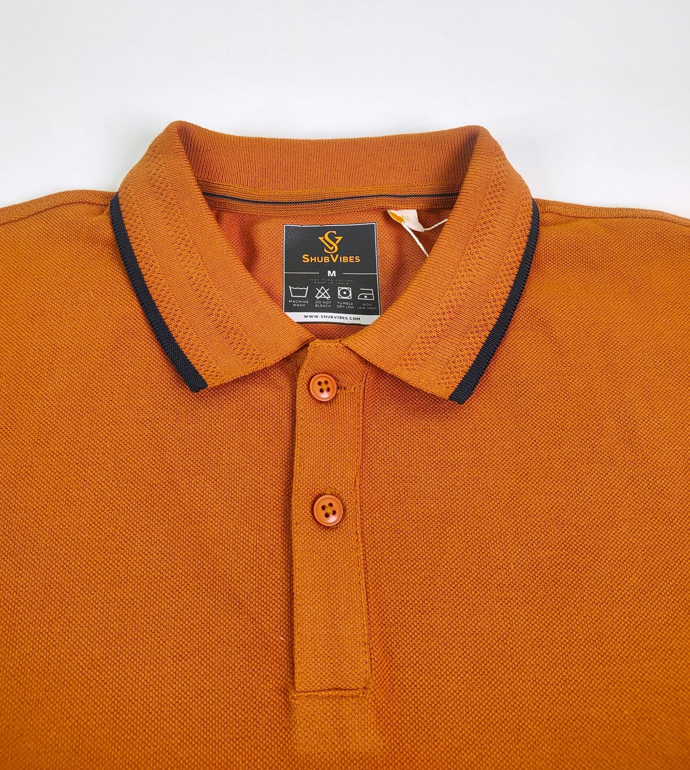 ShubVibes Essential Polo T-Shirt — Umber