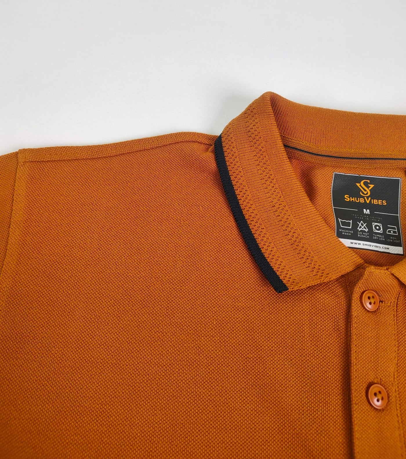 ShubVibes Essential Polo T-Shirt — Umber