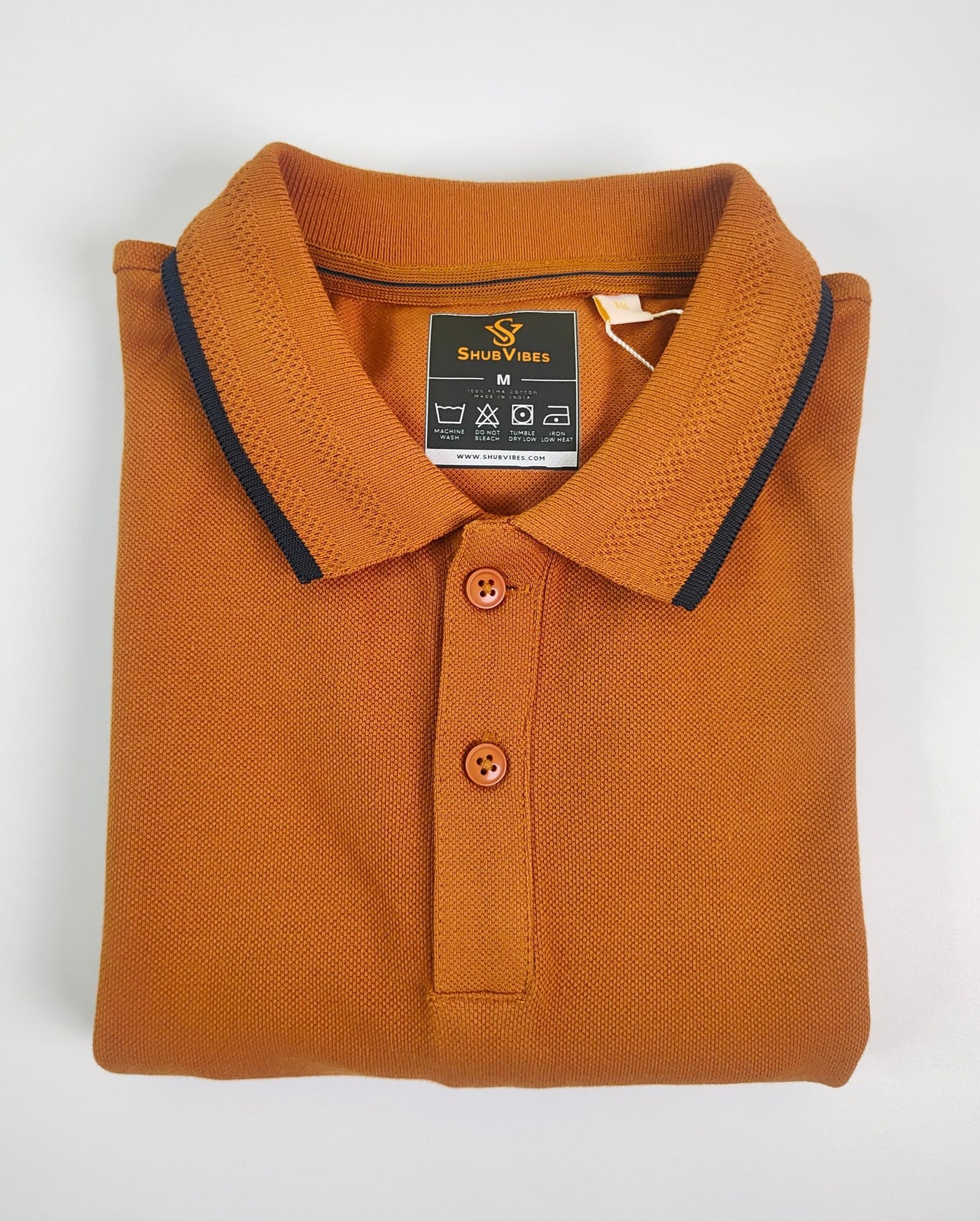 ShubVibes Essential Polo T-Shirt — Umber