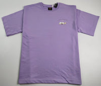 Cafe Poetry Oversized T-Shirt — Violet