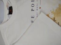 Cafe Poetry Oversized T-Shirt — White